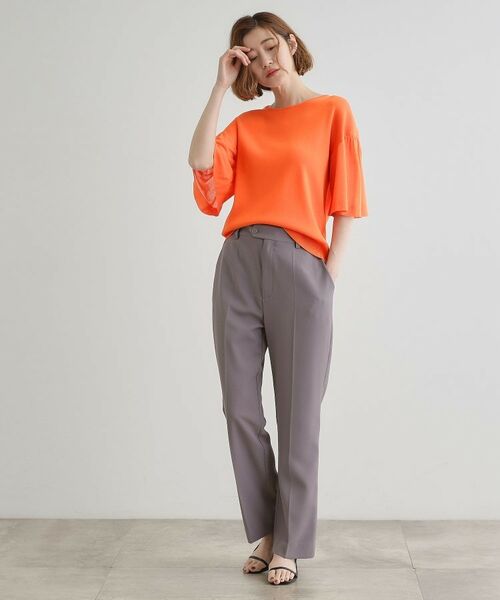 grove / グローブ ニット・セーター | 【嬉しい機能付き】やわらかドライタッチシアーフレアスリーブニット | 詳細19