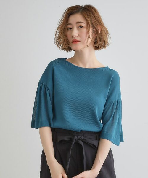 grove / グローブ ニット・セーター | 【嬉しい機能付き】やわらかドライタッチシアーフレアスリーブニット | 詳細23