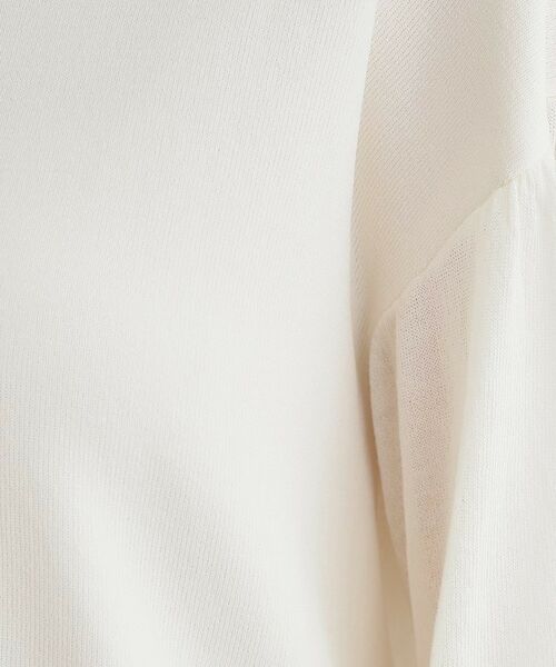 grove / グローブ ニット・セーター | 【嬉しい機能付き】やわらかドライタッチシアーフレアスリーブニット | 詳細4