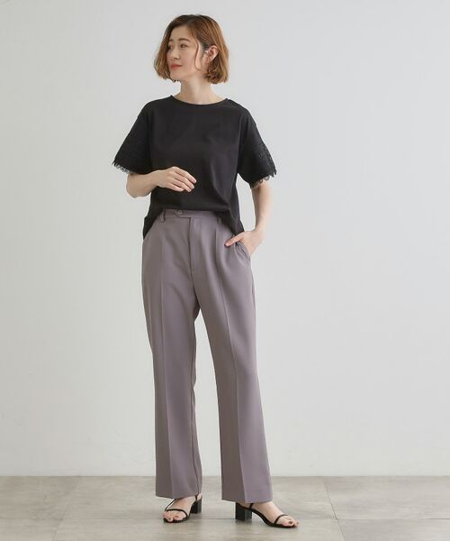 grove / グローブ Tシャツ | 【洗える/二の腕カバー】上品なレースで叶える、きちんと見えの夏Tシャツ | 詳細11