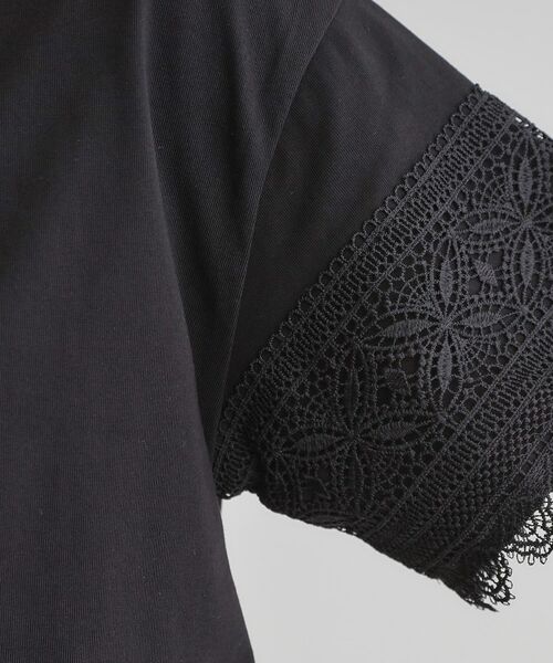 grove / グローブ Tシャツ | 【洗える/二の腕カバー】上品なレースで叶える、きちんと見えの夏Tシャツ | 詳細12