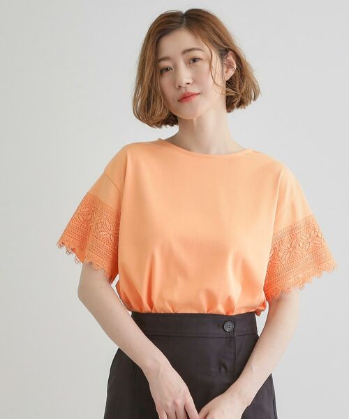 grove / グローブ Tシャツ | 【洗える/二の腕カバー】上品なレースで叶える、きちんと見えの夏Tシャツ | 詳細13