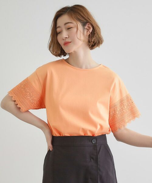grove / グローブ Tシャツ | 【洗える/二の腕カバー】上品なレースで叶える、きちんと見えの夏Tシャツ | 詳細14