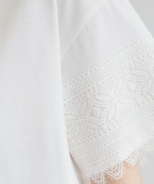 grove / グローブ Tシャツ | 【洗える/二の腕カバー】上品なレースで叶える、きちんと見えの夏Tシャツ | 詳細4