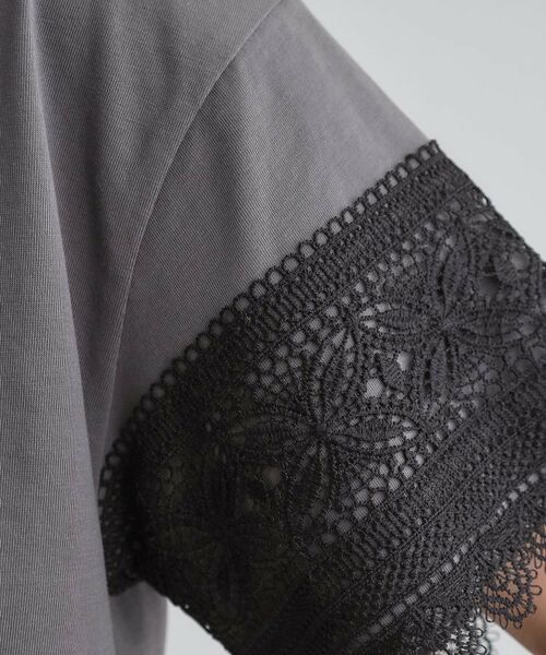 grove / グローブ Tシャツ | 【洗える/二の腕カバー】上品なレースで叶える、きちんと見えの夏Tシャツ | 詳細8