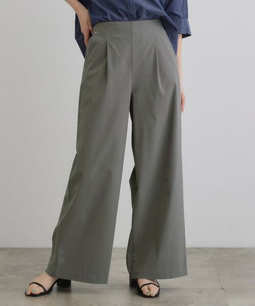 grove / グローブ パンツ | 高身長さん向け+10cm【接触冷感】サマーハイパーストレッチワイドパンツ | 詳細1