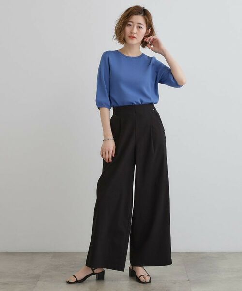 grove / グローブ パンツ | 高身長さん向け+10cm【接触冷感】サマーハイパーストレッチワイドパンツ | 詳細19