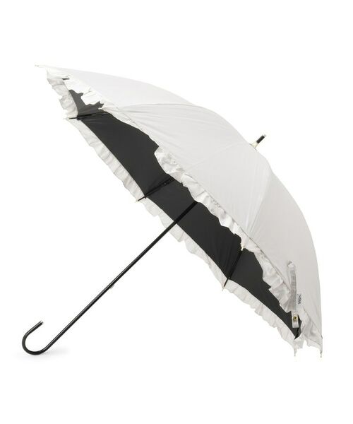 grove / グローブ 傘 | 遮熱遮光クラシックフリル長傘（アイボリー(004)）