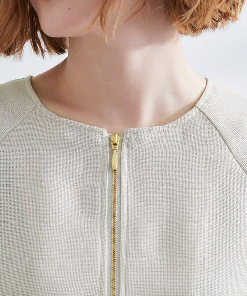 grove / グローブ ノーカラージャケット | 透け感と立体感で魅せる、大人の夏のメッシュワイドスリーブジャケット | 詳細17