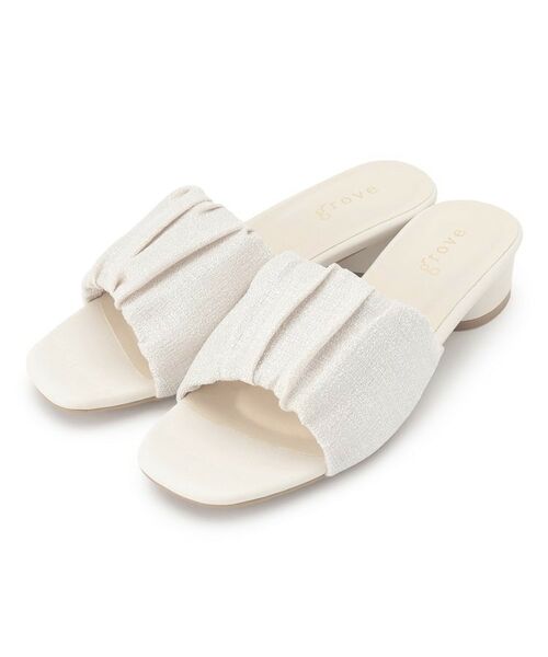 grove / グローブ サンダル | ギャザーミュールサンダル | 詳細1