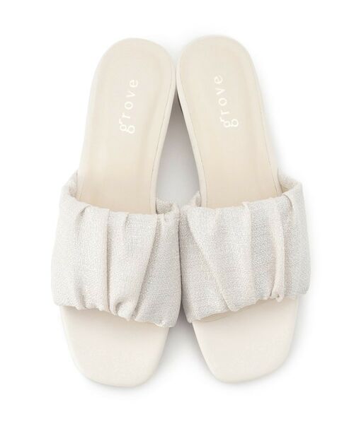 grove / グローブ サンダル | ギャザーミュールサンダル | 詳細4