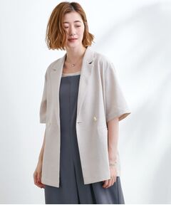 grove / グローブ テーラードジャケット | 軽やかに羽織れて、きちんと見え ハーフスリーブテーラードジャケット