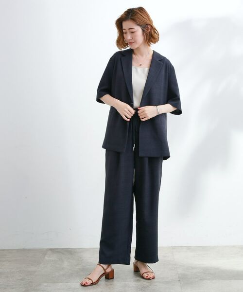 grove / グローブ テーラードジャケット | 軽やかに羽織れて、きちんと見え ハーフスリーブテーラードジャケット | 詳細13