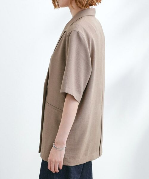 grove / グローブ テーラードジャケット | 軽やかに羽織れて、きちんと見え ハーフスリーブテーラードジャケット | 詳細16