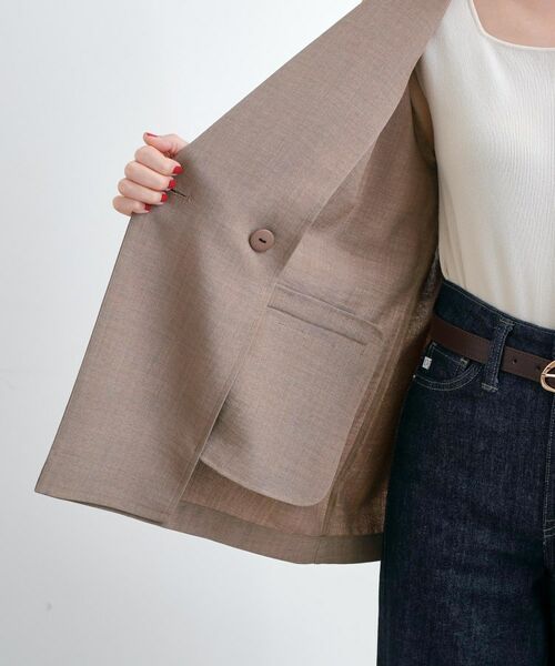 grove / グローブ テーラードジャケット | 軽やかに羽織れて、きちんと見え ハーフスリーブテーラードジャケット | 詳細21