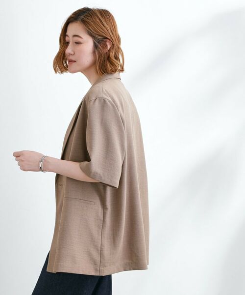 grove / グローブ テーラードジャケット | 軽やかに羽織れて、きちんと見え ハーフスリーブテーラードジャケット | 詳細5
