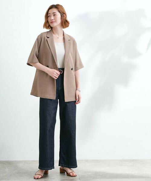 grove / グローブ テーラードジャケット | 軽やかに羽織れて、きちんと見え ハーフスリーブテーラードジャケット | 詳細7