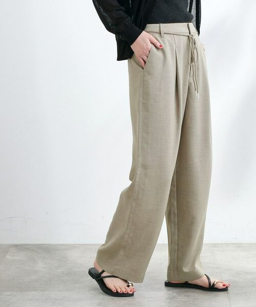 grove / グローブ パンツ | ロープベルトで差がつく 洗練リラックスパンツ | 詳細1