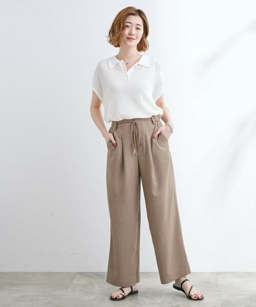 grove / グローブ パンツ | ロープベルトで差がつく 洗練リラックスパンツ | 詳細10
