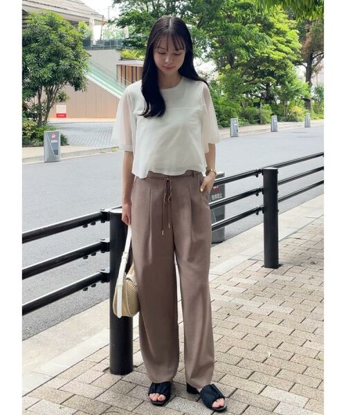 grove / グローブ パンツ | ロープベルトで差がつく 洗練リラックスパンツ | 詳細12