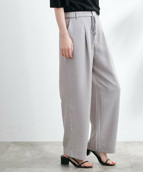 grove / グローブ パンツ | ロープベルトで差がつく 洗練リラックスパンツ | 詳細19