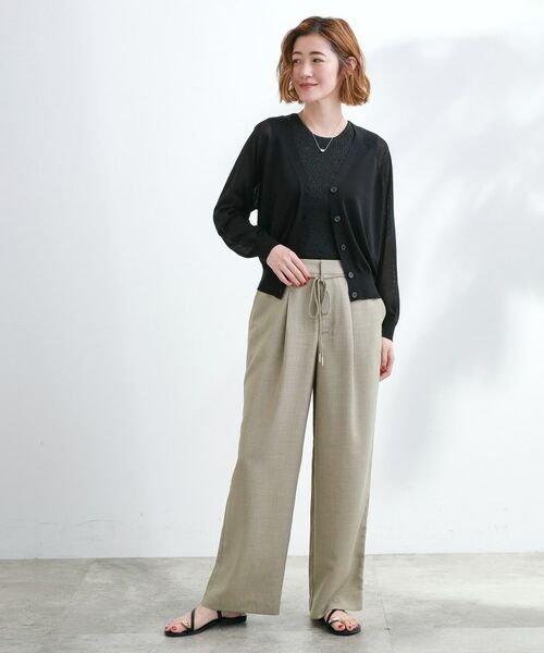 grove / グローブ パンツ | ロープベルトで差がつく 洗練リラックスパンツ | 詳細2