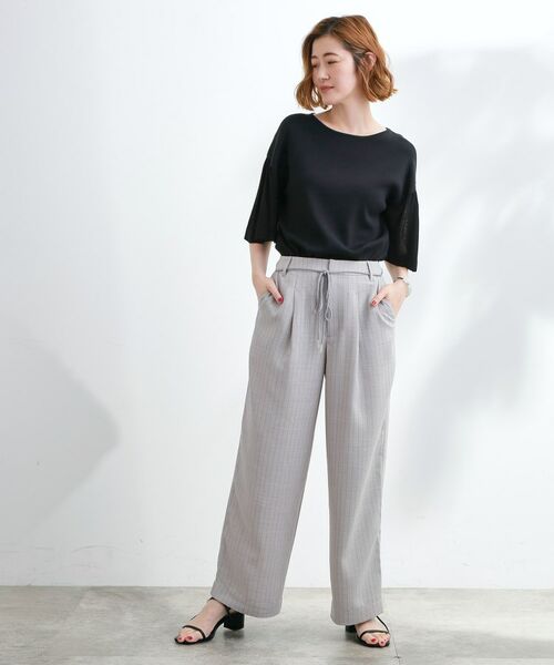 grove / グローブ パンツ | ロープベルトで差がつく 洗練リラックスパンツ | 詳細20