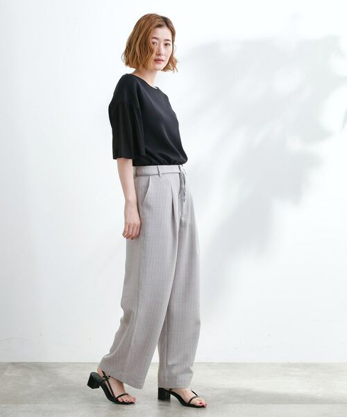 grove / グローブ パンツ | ロープベルトで差がつく 洗練リラックスパンツ | 詳細21