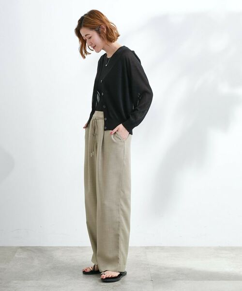 grove / グローブ パンツ | ロープベルトで差がつく 洗練リラックスパンツ | 詳細3