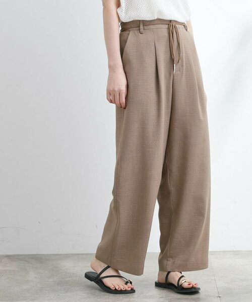 grove / グローブ パンツ | ロープベルトで差がつく 洗練リラックスパンツ | 詳細9
