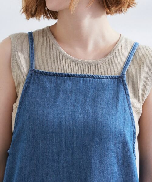 grove / グローブ ロング・マキシ丈ワンピース | 【Lee】DENIM CAMISOLE DRESS | 詳細12
