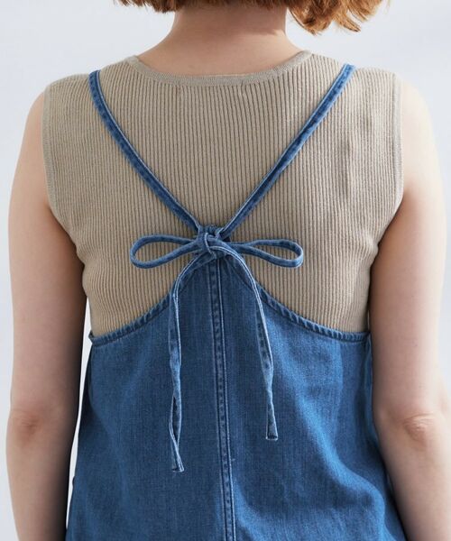 grove / グローブ ロング・マキシ丈ワンピース | 【Lee】DENIM CAMISOLE DRESS | 詳細13