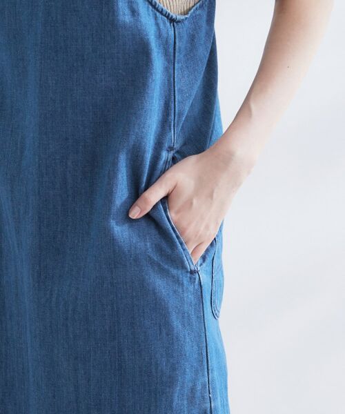 grove / グローブ ロング・マキシ丈ワンピース | 【Lee】DENIM CAMISOLE DRESS | 詳細15