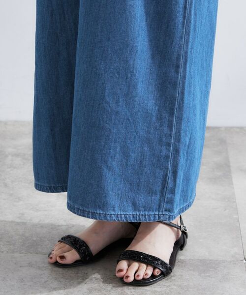 grove / グローブ ロング・マキシ丈ワンピース | 【Lee】DENIM CAMISOLE DRESS | 詳細17