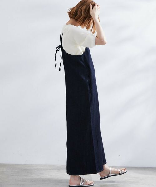 grove / グローブ ロング・マキシ丈ワンピース | 【Lee】DENIM CAMISOLE DRESS | 詳細6