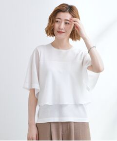 grove / グローブ ニット・セーター | シアーな軽やかさフロントシアーフレアニット