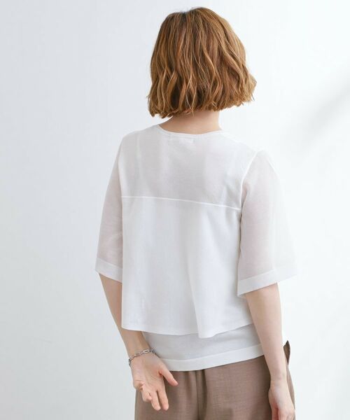 grove / グローブ ニット・セーター | シアーな軽やかさフロントシアーフレアニット | 詳細11