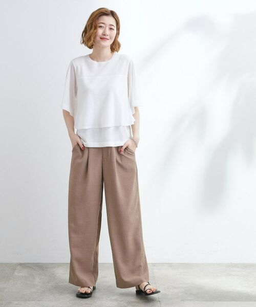 grove / グローブ ニット・セーター | シアーな軽やかさフロントシアーフレアニット | 詳細12