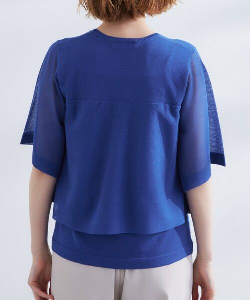 grove / グローブ ニット・セーター | シアーな軽やかさフロントシアーフレアニット | 詳細16