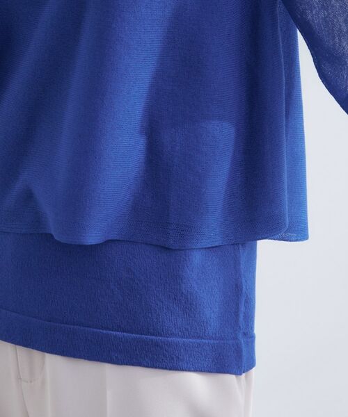 grove / グローブ ニット・セーター | シアーな軽やかさフロントシアーフレアニット | 詳細19