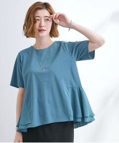 grove / グローブ Tシャツ | 【UV・冷感】布帛使いフレアーTシャツ