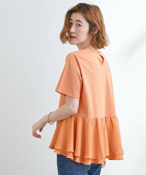 grove / グローブ Tシャツ | 【UV・冷感】布帛使いフレアーTシャツ | 詳細10