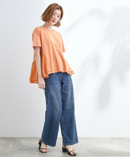 grove / グローブ Tシャツ | 【UV・冷感】布帛使いフレアーTシャツ | 詳細11