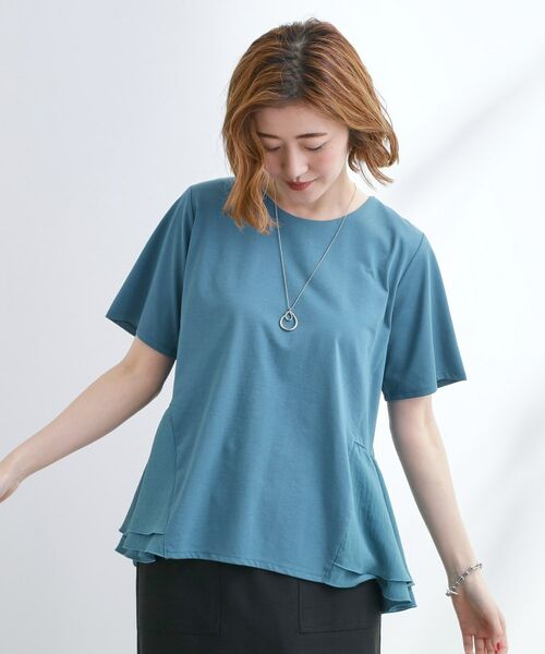 grove / グローブ Tシャツ | 【UV・冷感】布帛使いフレアーTシャツ | 詳細13