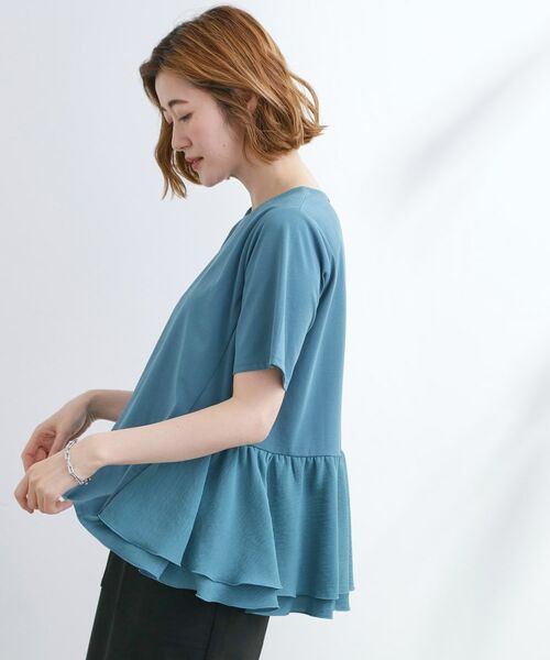 grove / グローブ Tシャツ | 【UV・冷感】布帛使いフレアーTシャツ | 詳細14