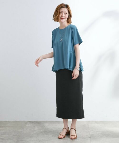 grove / グローブ Tシャツ | 【UV・冷感】布帛使いフレアーTシャツ | 詳細15