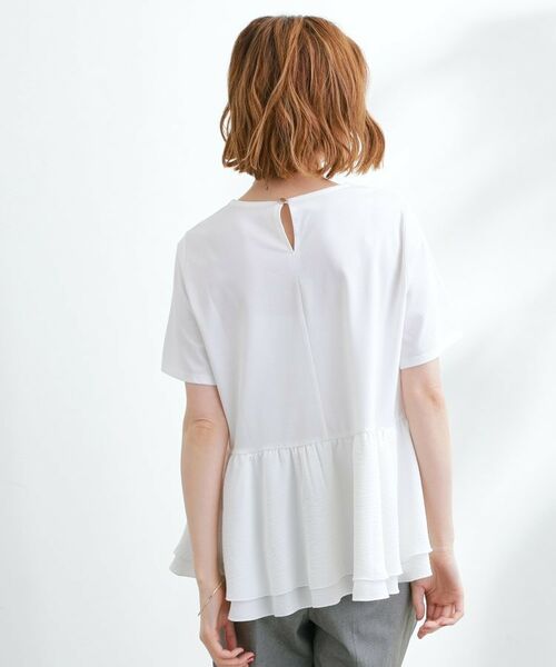 grove / グローブ Tシャツ | 【UV・冷感】布帛使いフレアーTシャツ | 詳細2