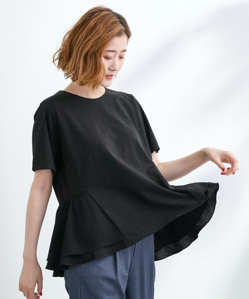 grove / グローブ Tシャツ | 【UV・冷感】布帛使いフレアーTシャツ | 詳細6