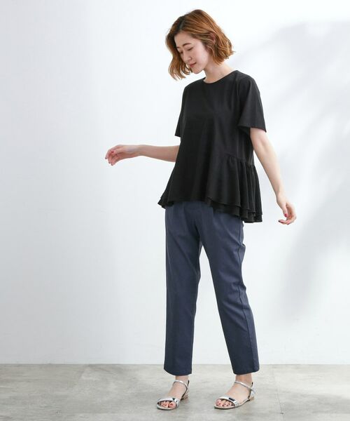 grove / グローブ Tシャツ | 【UV・冷感】布帛使いフレアーTシャツ | 詳細7