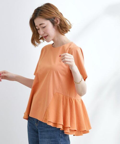 grove / グローブ Tシャツ | 【UV・冷感】布帛使いフレアーTシャツ | 詳細9